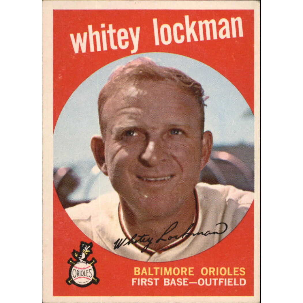 1959 Topps #411 Whitey Lockman. rookie card picture