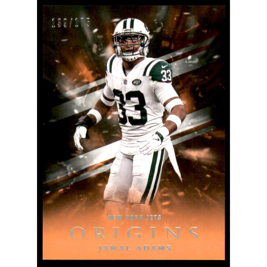 2018 Panini Origins Orange #33 Jamal Adams. rookie card picture