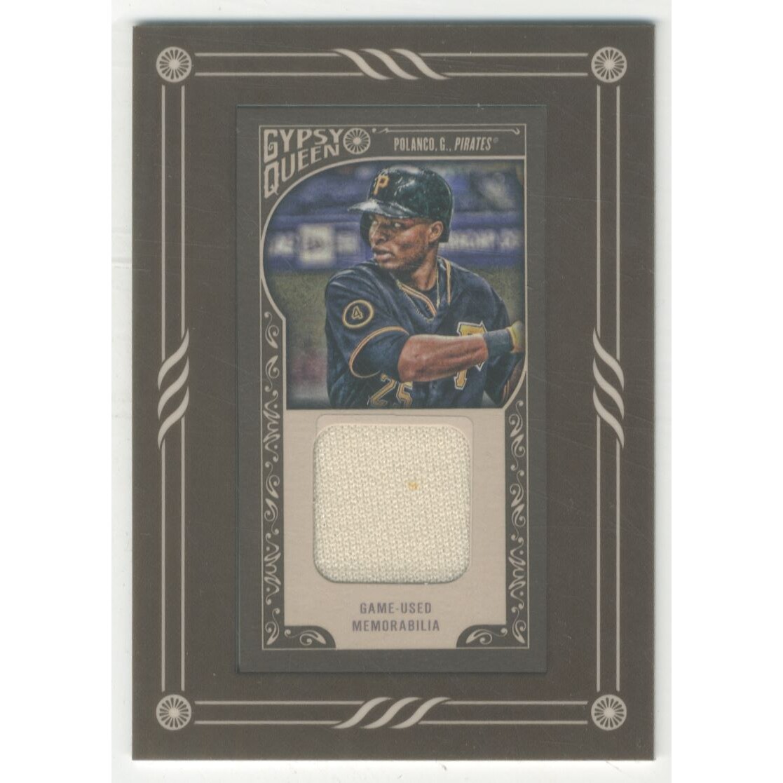 2015 Topps Gypsy Queen Framed Mini Relics #GMRGP Gregory Polanco