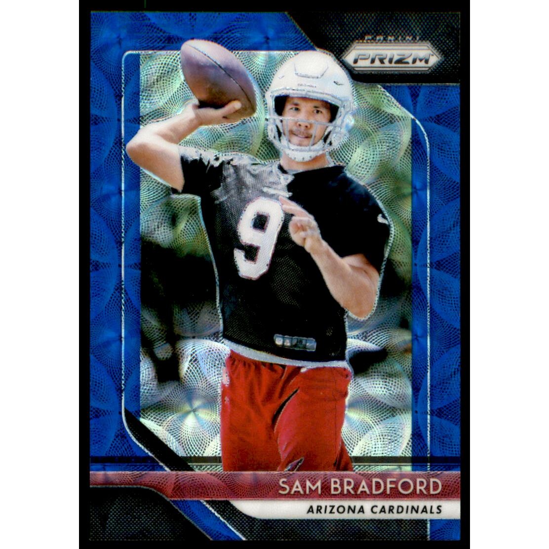 2018 Panini Prizm Prizms Blue Scope #197 Sam Bradford. rookie card picture