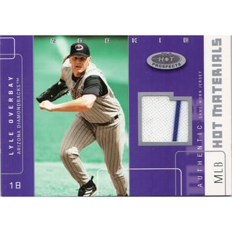 2003 Hot Prospects MLB Hot Materials #LO Lyle Overbay Jsy