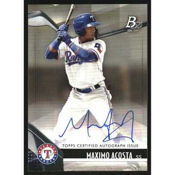 2021 Bowman Platinum Top Prospect Autographs #TOP80 Maximo Acosta