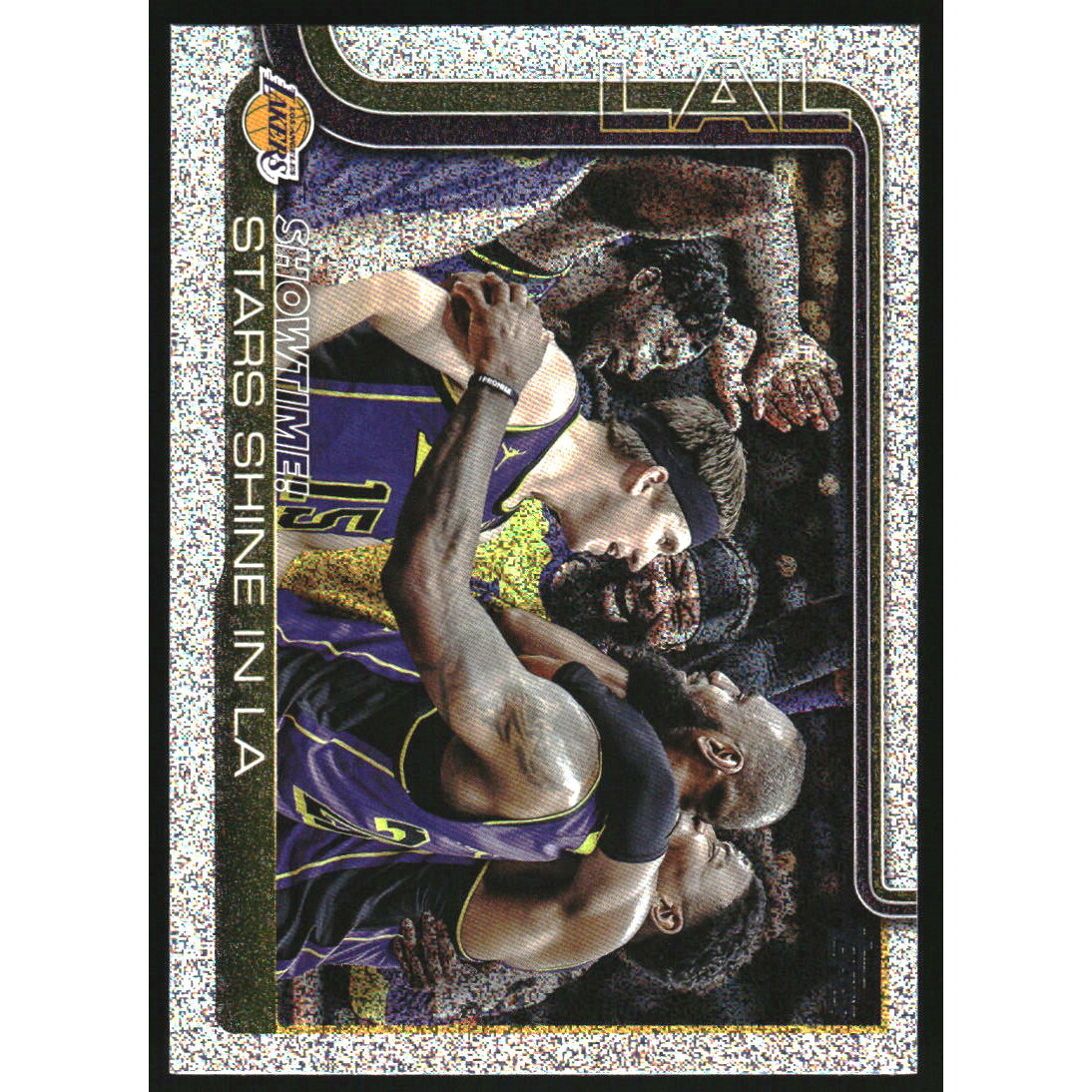 2025-26 Topps Sandglitter #293 Showtime!/Dorian Finney-Smith/Austin Reaves/Markieff Morris/LeBron James/Cam Reddish