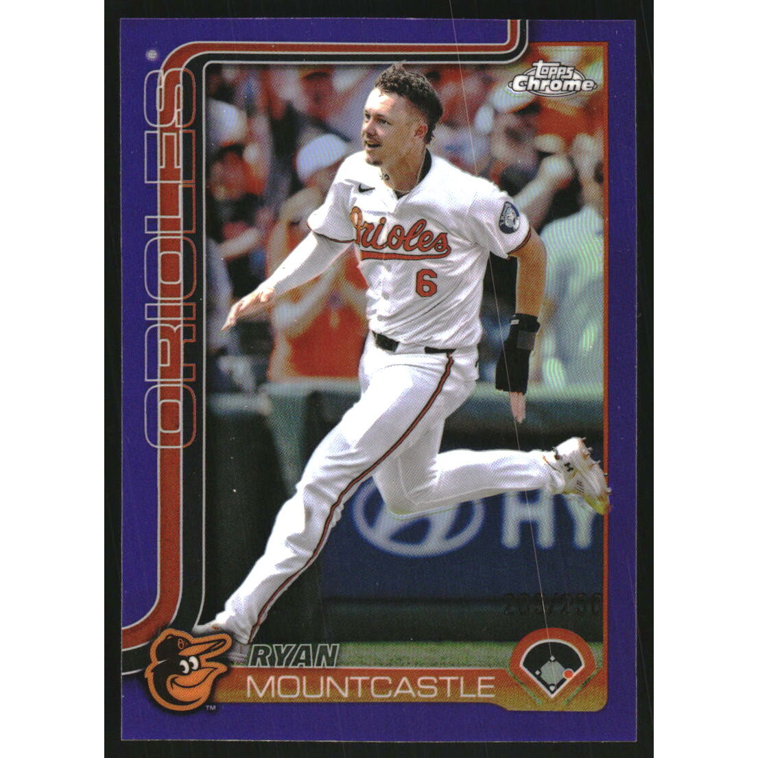 2025 Topps Chrome Purple Refractors #297 Ryan Mountcastle