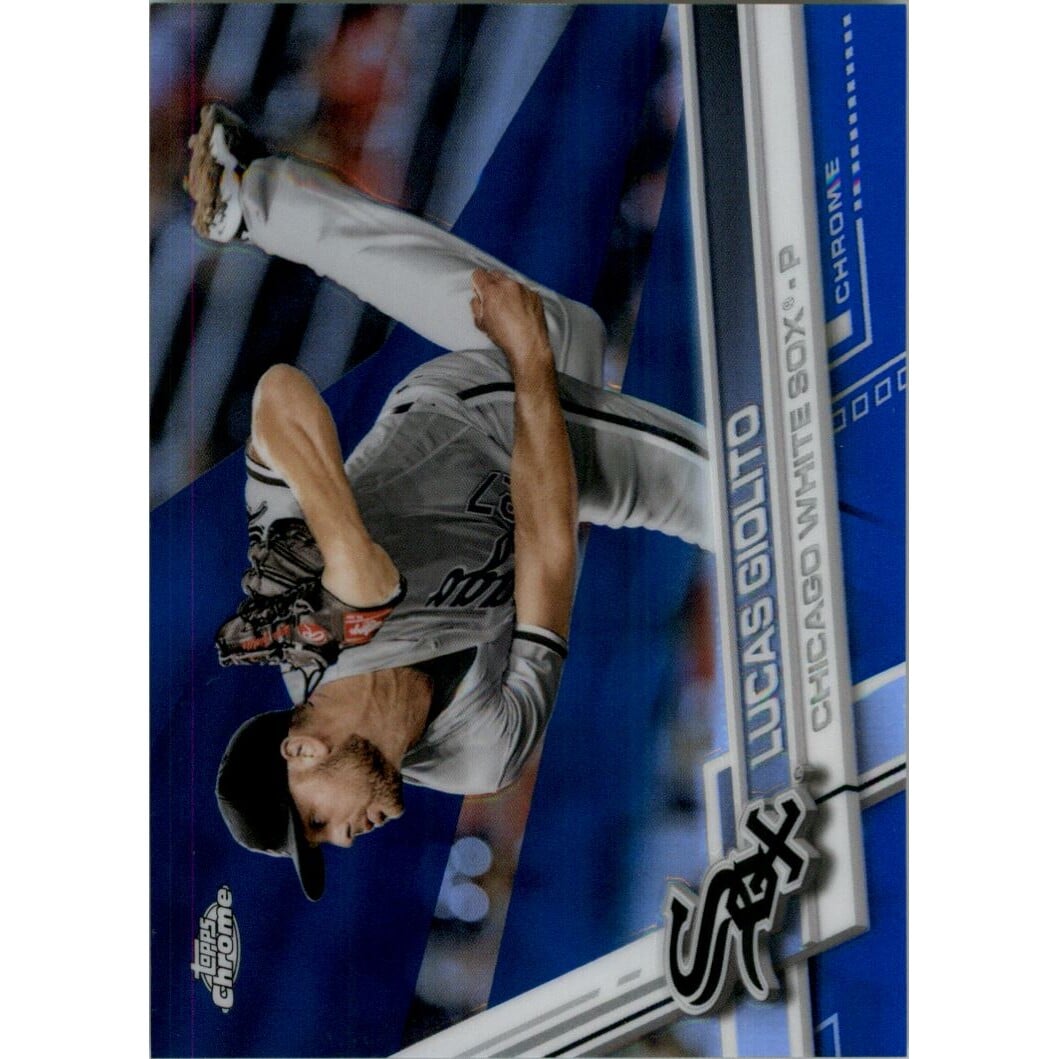 2017 Topps Chrome Blue Refractors #104 Lucas Giolito. rookie card picture