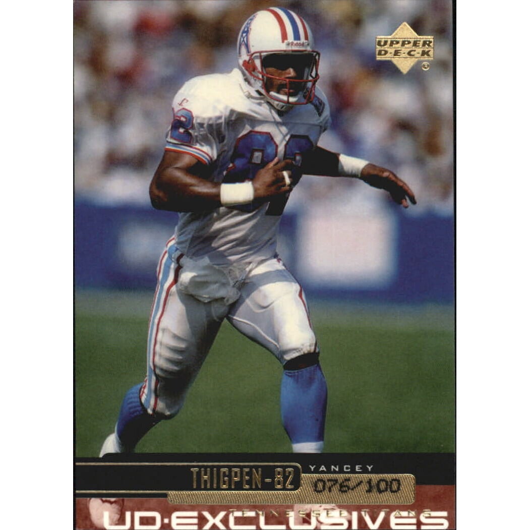 1999 Upper Deck Exclusives 100 #215 Yancey Thigpen. rookie card picture