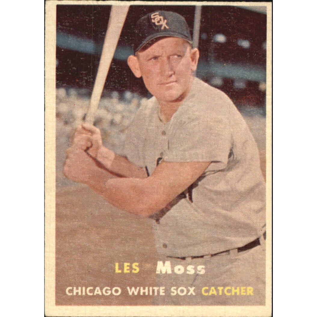 1957 Topps #213 Les Moss. rookie card picture