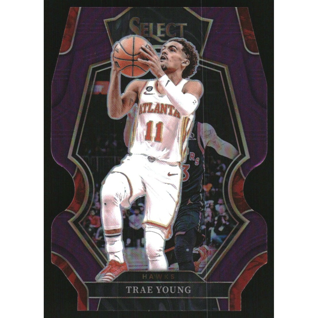 2022-23 Select Prizms Purple Die Cut #166 Trae Young