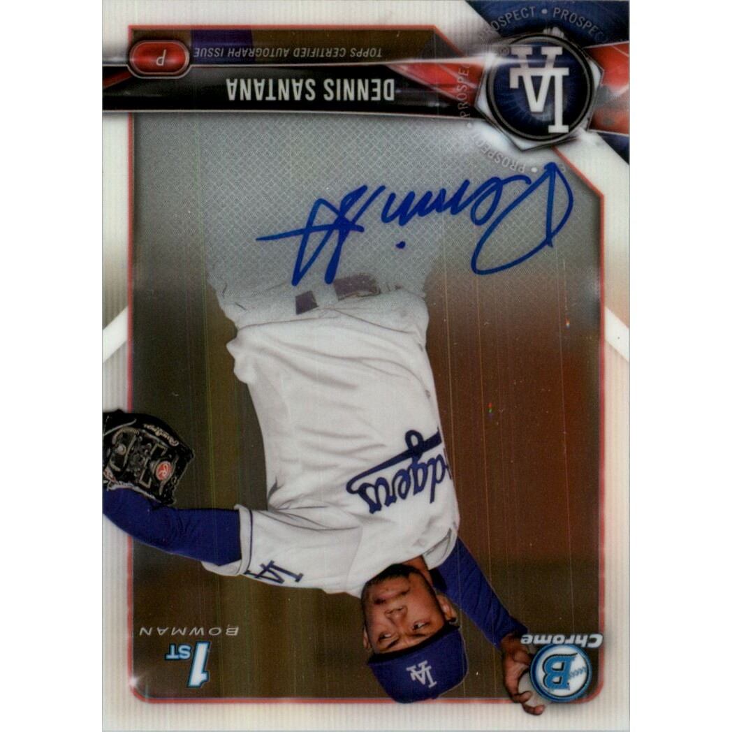 2018 Bowman Chrome Prospect Autographs #CPADS Dennis Santana