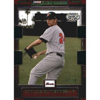 2008 TRISTAR Prospects Plus PROminent Die Cut Green #28 Carlos Gutierrez