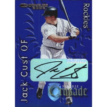 2002 Donruss Rookies Crusade Autographs #RC2 Jack Cust/500