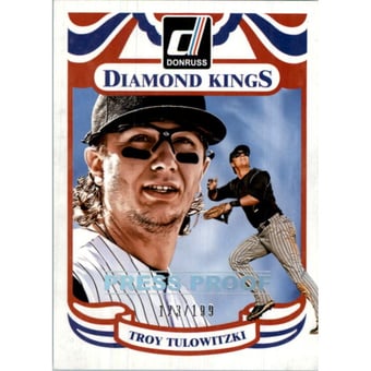 2014 Donruss Press Proofs Silver #29 Troy Tulowitzki DK