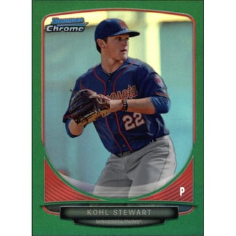 2013 Bowman Chrome Mini Green Refractors #280 Kohl Stewart