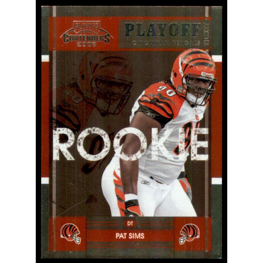 2008 Playoff Contenders Playoff Ticket #183 Pat Sims