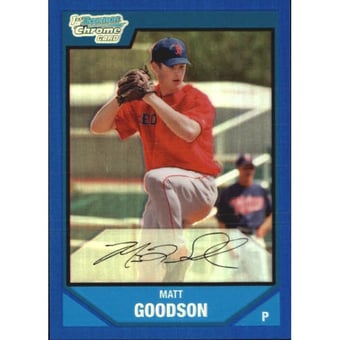2007 Bowman Chrome Prospects Blue Refractors #BC69 Matt Goodson