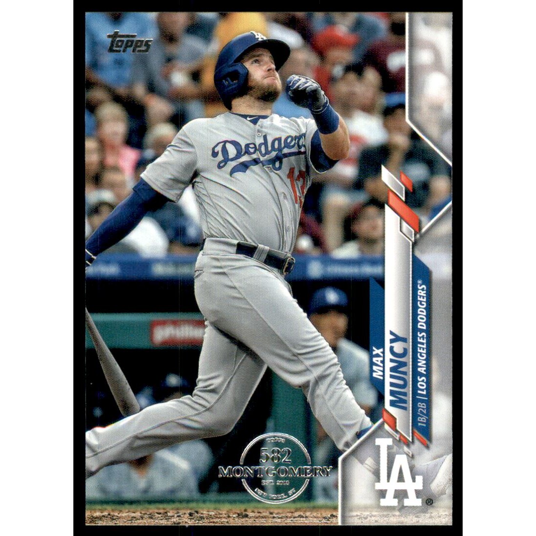 2020 Topps Factory Set 582 Montgomery Club #255 Max Muncy. rookie card picture
