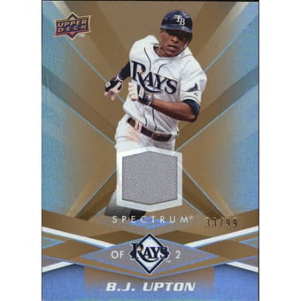 2009 Upper Deck Spectrum Gold Jersey #90 B.J. Upton Jsy