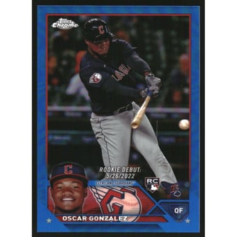 2023 Topps Chrome Update Blue Refractors #USC47 Oscar Gonzalez