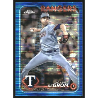 2024 Topps Chrome Blue Sonar Refractors #228 Jacob deGrom