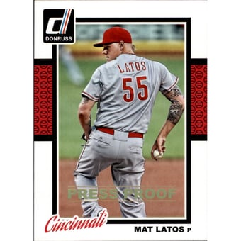 2014 Donruss Press Proofs Gold #284 Mat Latos