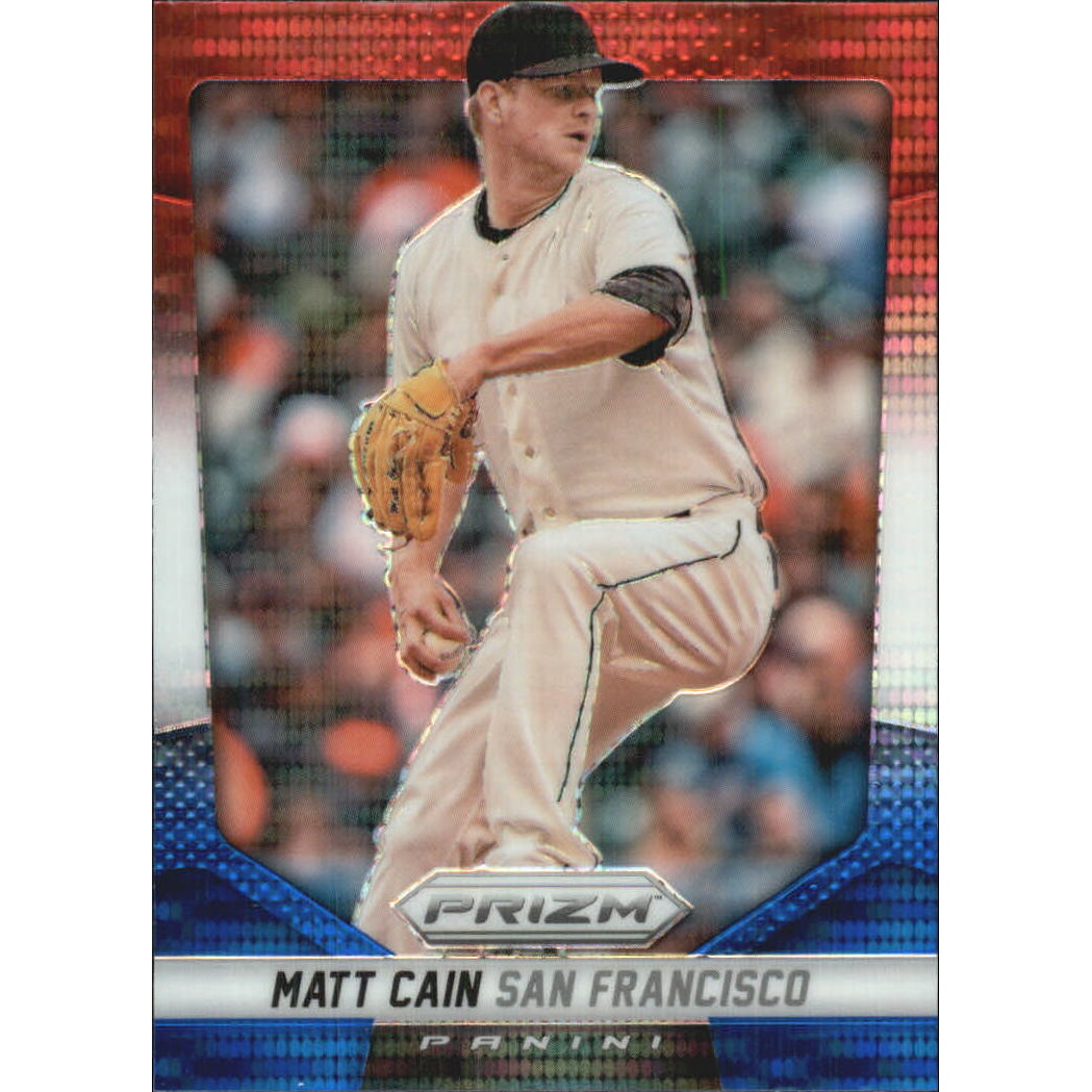 2014 Panini Prizm Prizms Red White and Blue Pulsar #57 Matt Cain