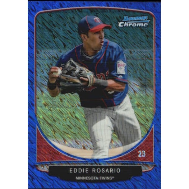 2013 Bowman Chrome Cream of the Crop Mini Blue Wave Refractors #MT5 Eddie Rosario