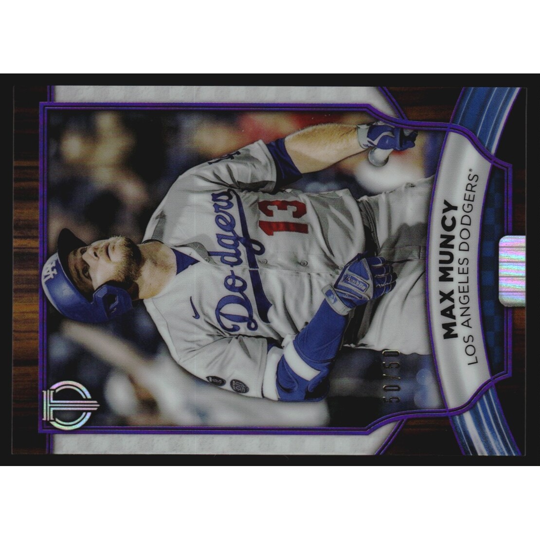 2022 Topps Tribute Purple #81 Max Muncy. rookie card picture