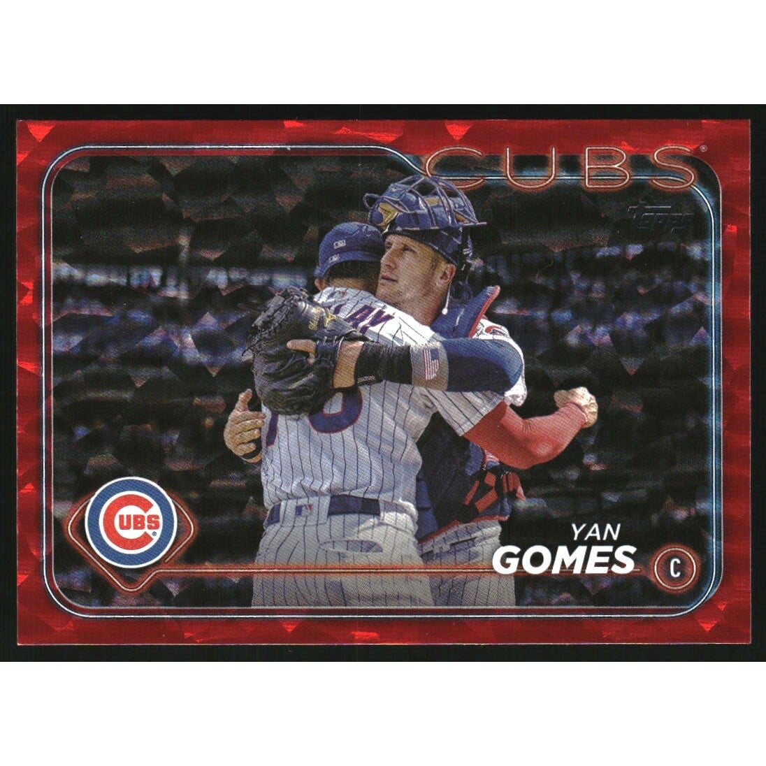 2024 Topps Red Foil #581 Yan Gomes. rookie card picture