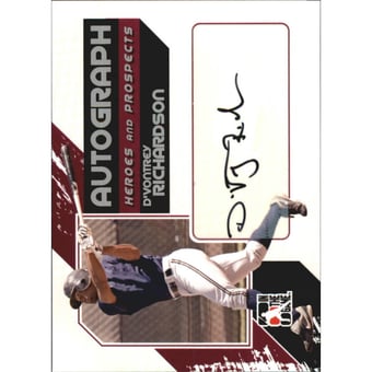 2011 ITG Heroes and Prospects Full Body Autographs Silver #DR D'Vontrey Richardson HN