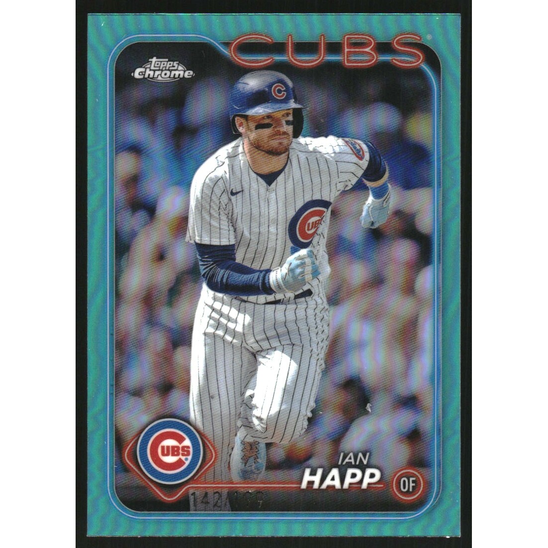 2024 Topps Chrome Aqua Refractors #184 Ian Happ. rookie card picture