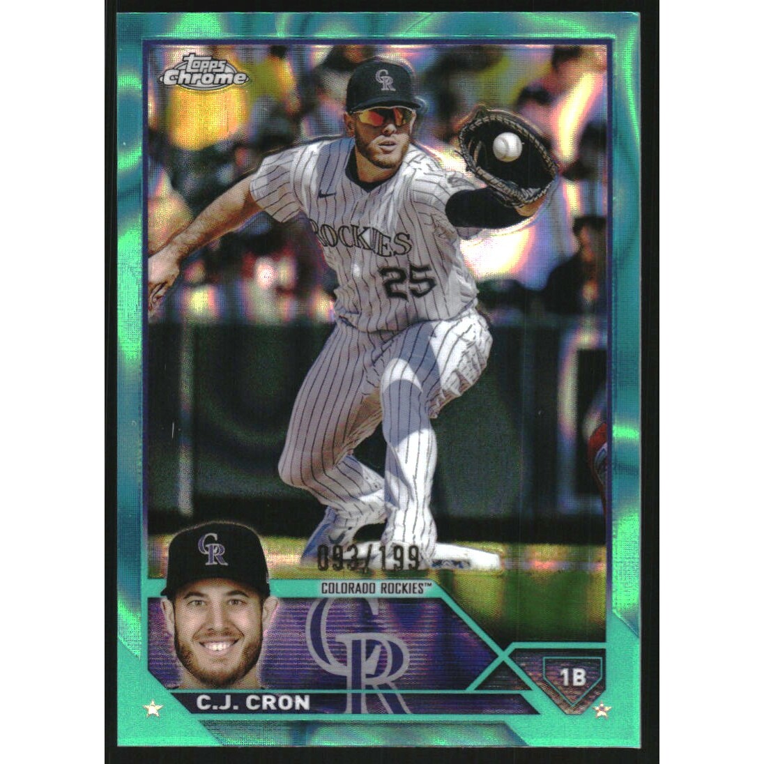 2023 Topps Chrome Aqua Lava Refractors #160 C.J. Cron