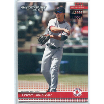 2004 Donruss Press Proofs Black #96 Todd Walker