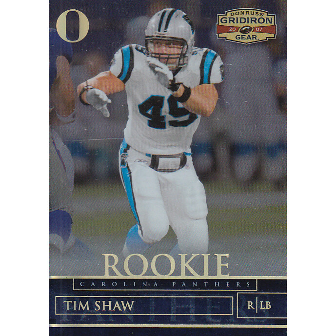 2007 Donruss Gridiron Gear Gold Holofoil O's #194 Tim Shaw