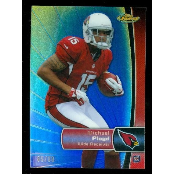 2012 Finest Blue Refractors #117 Michael Floyd