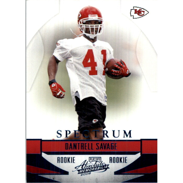 2008 Absolute Memorabilia Spectrum Blue Retail #172 Dantrell Savage