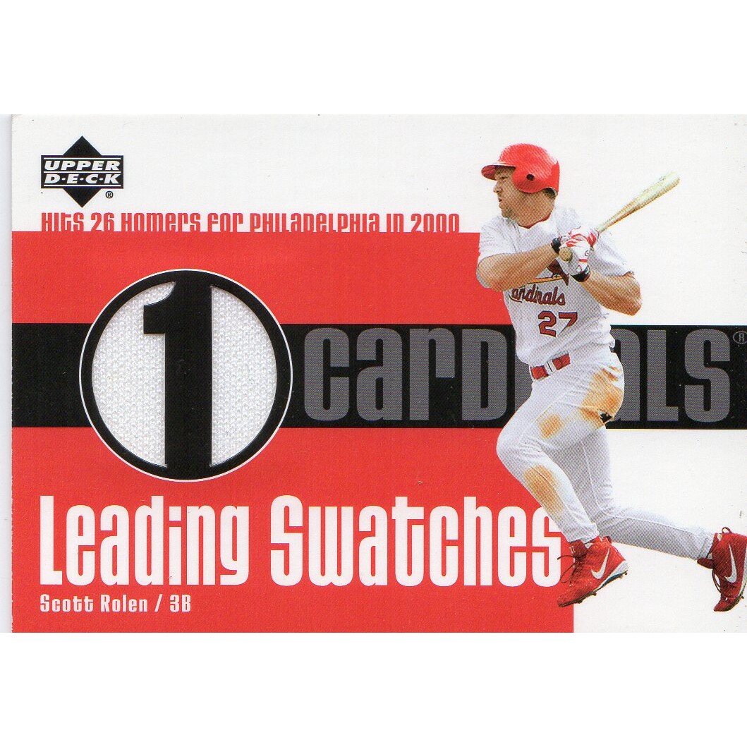2003 Upper Deck Leading Swatches #SR Scott Rolen HR