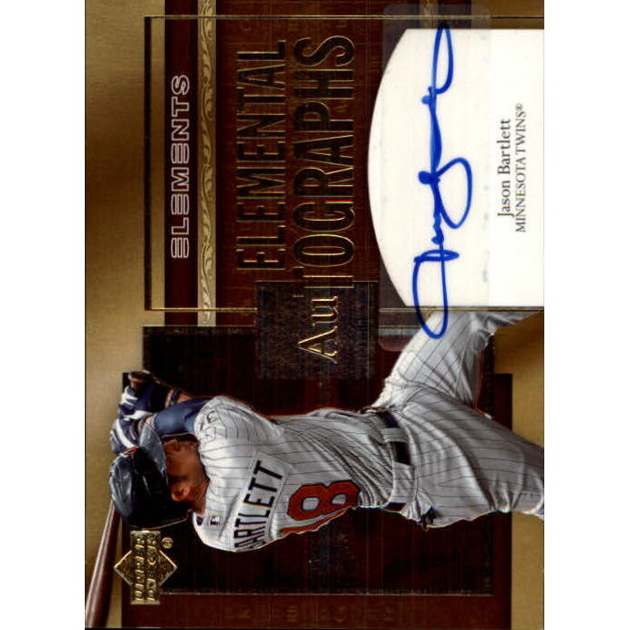 2007 Upper Deck Elements Elemental Autographs #BT Jason Bartlett. rookie card picture