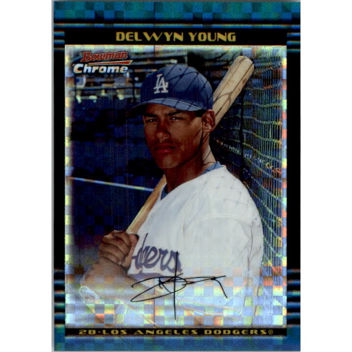 2002 Bowman Chrome Draft X-Fractors #10 Delwyn Young. rookie card picture