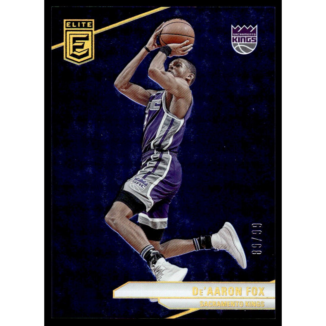 2023-24 Elite Blue #158 De’Aaron Fox