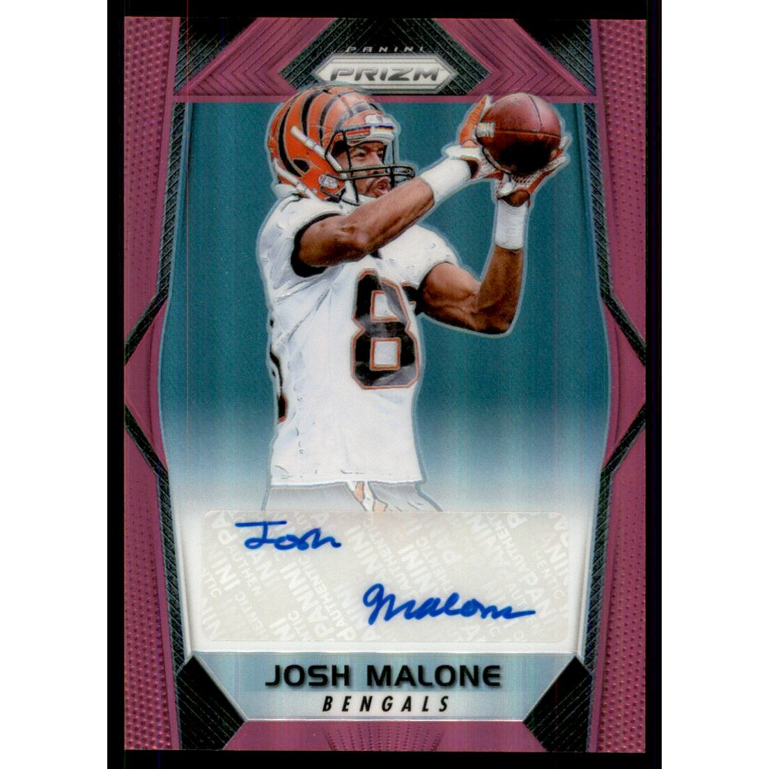 2017 Panini Prizm Rookie Autographs Prizms Pink #RAJML Josh Malone