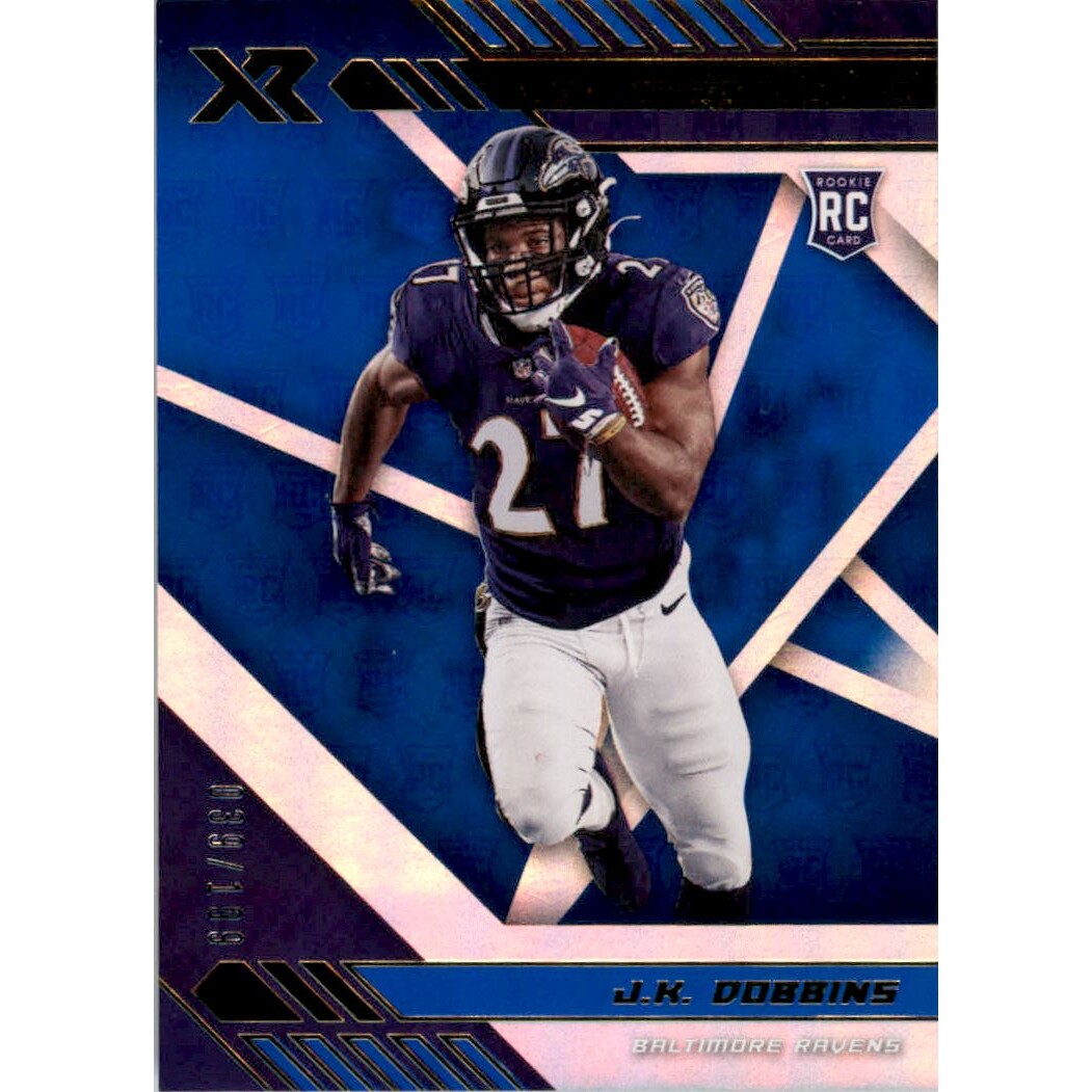 2020 Panini XR Blue #115 J.K. Dobbins
