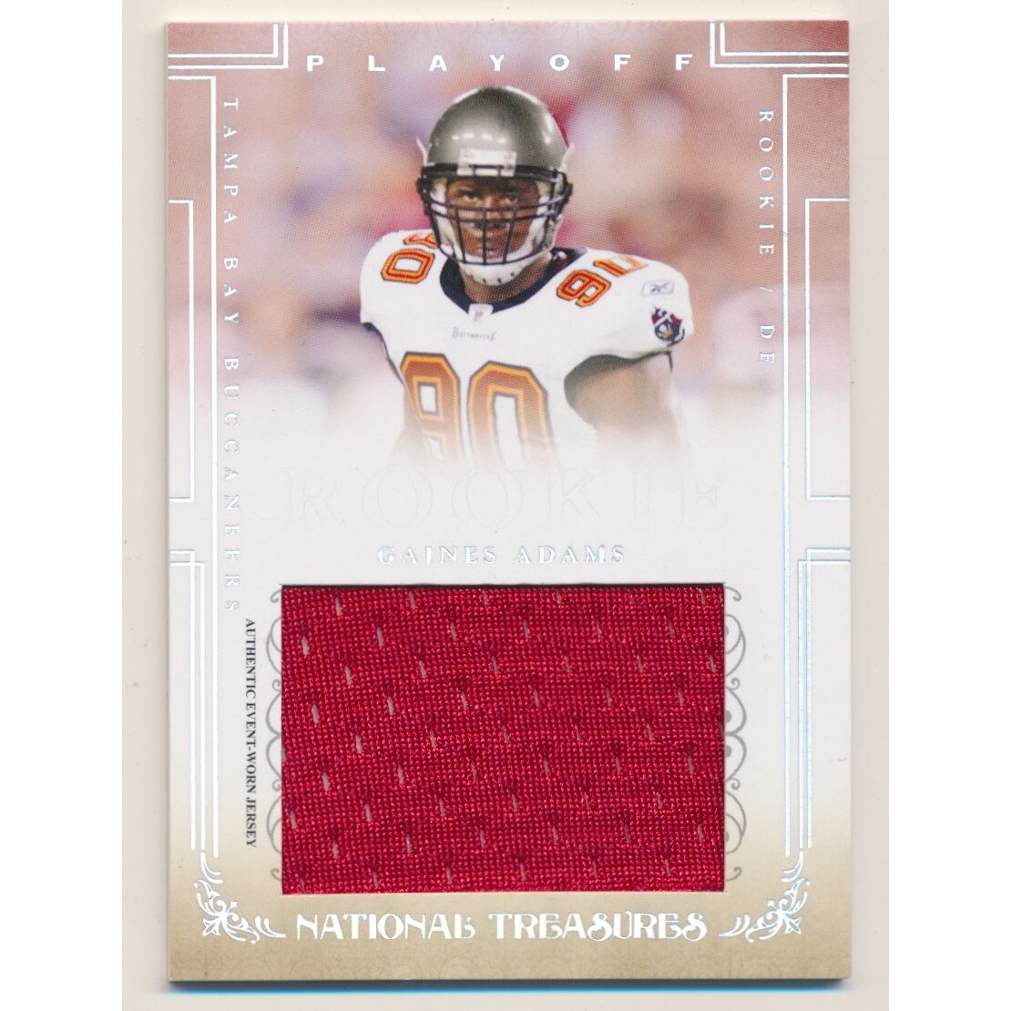 2007 Playoff National Treasures Rookie Jumbo Material #112 Gaines Adams