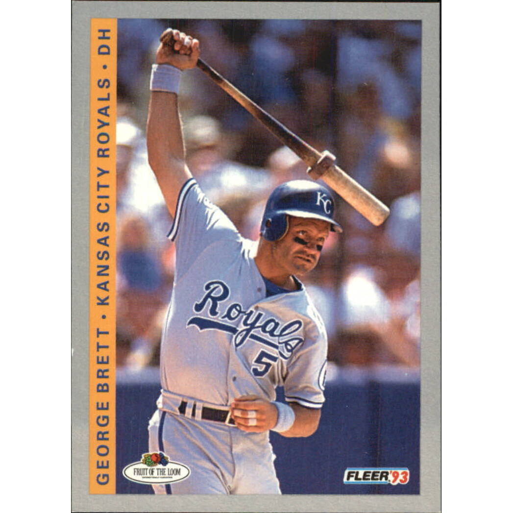 1993 Fleer Fruit of the Loom #7 George Brett. rookie card picture