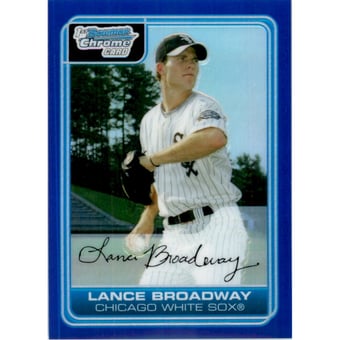 2006 Bowman Chrome Prospects Blue Refractors #BC112 Lance Broadway