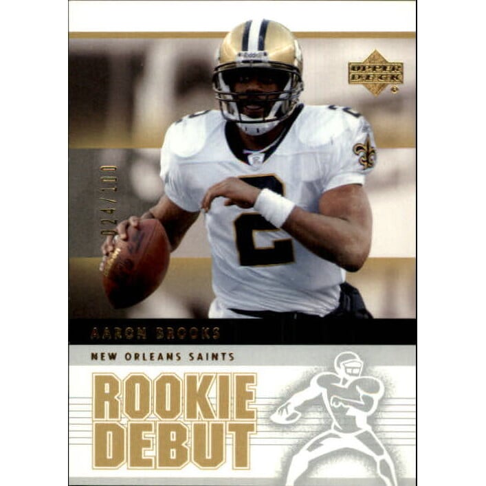 2005 Upper Deck Rookie Debut Gold 100 #61 Aaron Brooks. rookie card picture