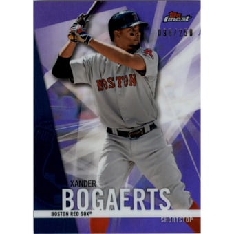 2017 Finest Purple Refractors #96 Xander Bogaerts