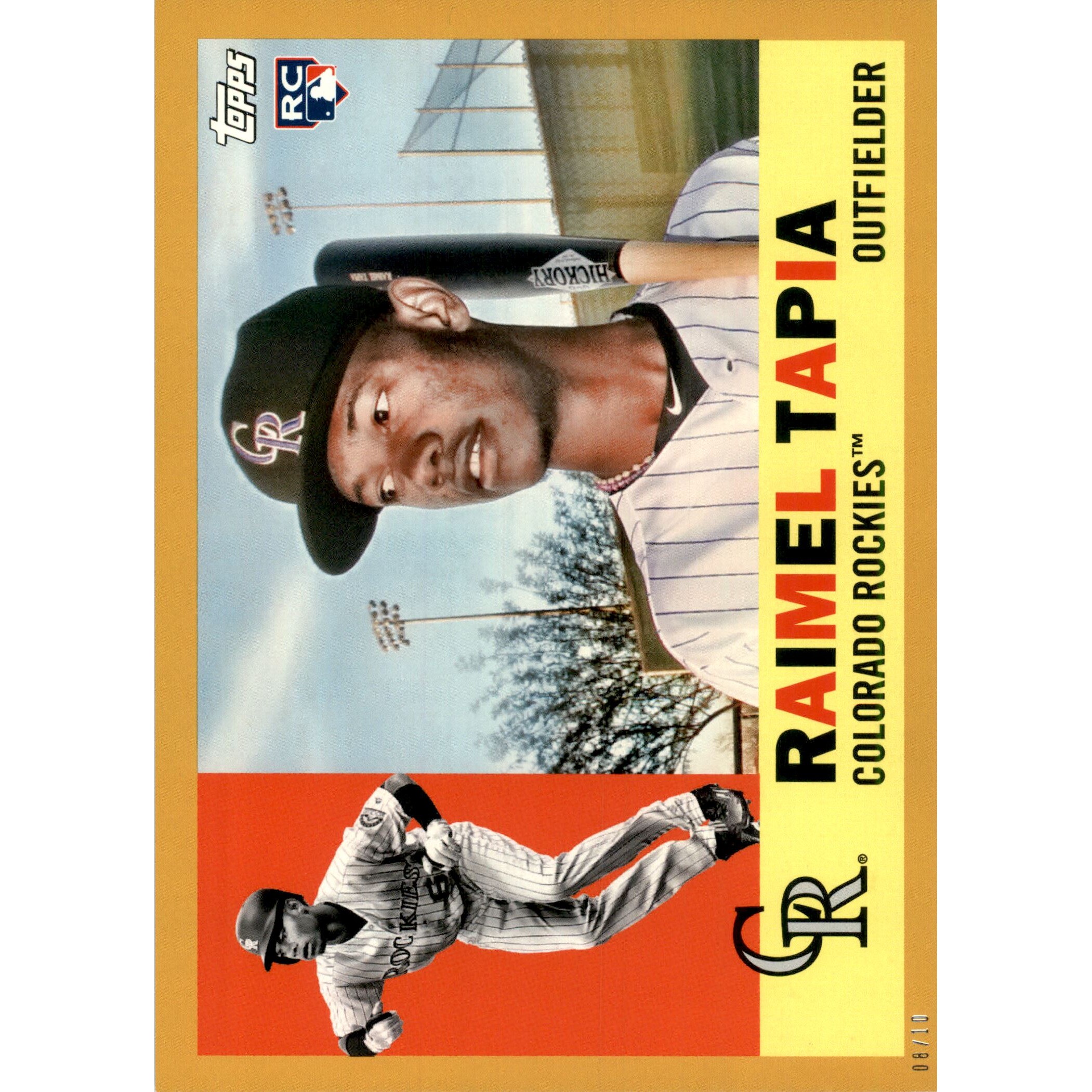 2017 Topps Archives 5x7 Gold #22 Raimel Tapia. rookie card picture