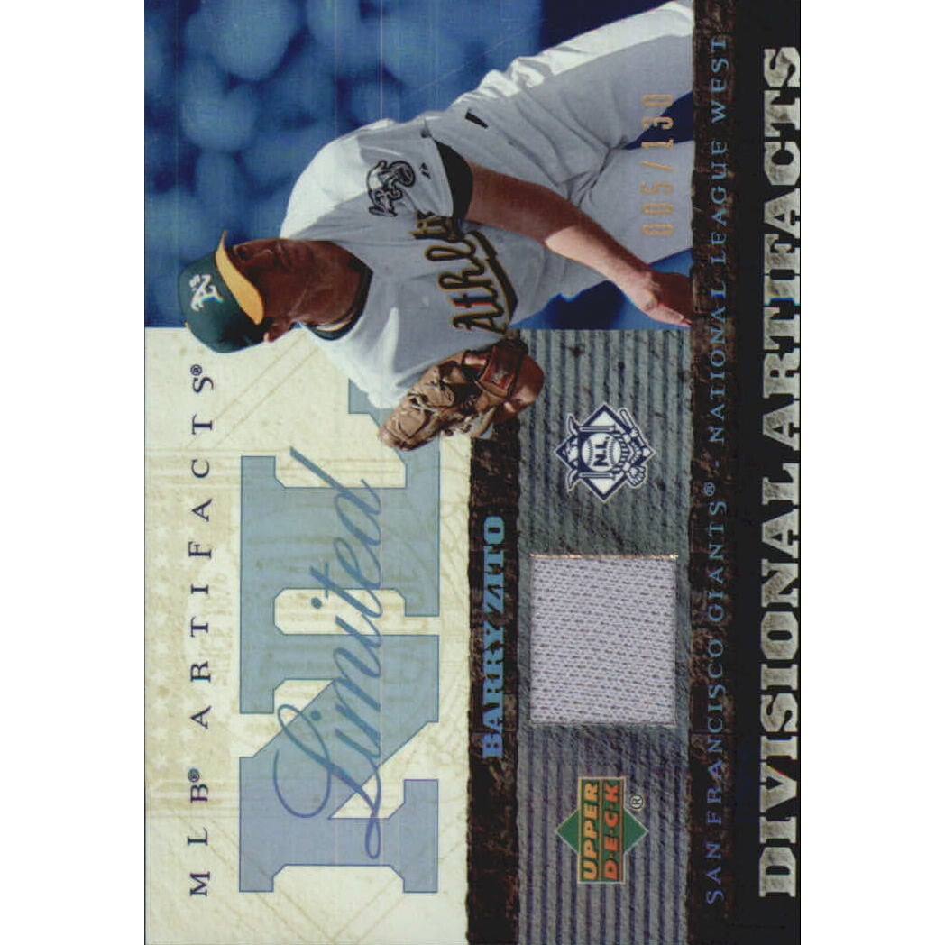 2007 Artifacts Divisional Artifacts Limited #BZ Barry Zito