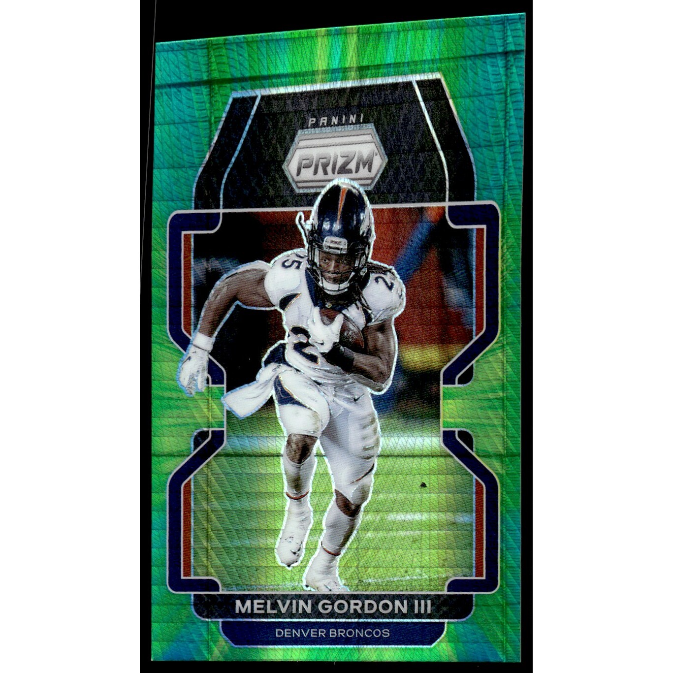 2021 Panini Prizm Prizms Hyper #202 Melvin Gordon III