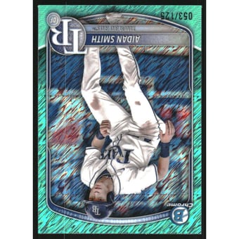 2025 Bowman Chrome Prospects Aqua Shimmer Refractors #BCP81 Aidan Smith